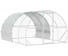 Vištų būdas Sidabrinė 400 x 300 x 200 cm Galvanizuotas plienas