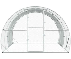 Vištų būdas Sidabrinė 400 x 300 x 200 cm Galvanizuotas plienas