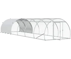 Vištų būdas Sidabrinė 600 x 150 x 100 cm Galvanizuotas plienas