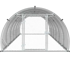 Vištų būdas Sidabrinė 600 x 150 x 100 cm Galvanizuotas plienas