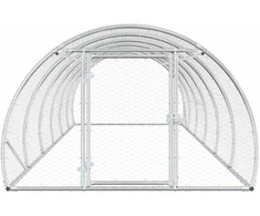 Vištų būdas Sidabrinė 600 x 150 x 100 cm Galvanizuotas plienas