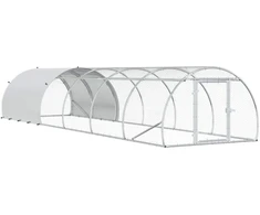 Vištų būdas Sidabrinė 600 x 150 x 100 cm Galvanizuotas plienas
