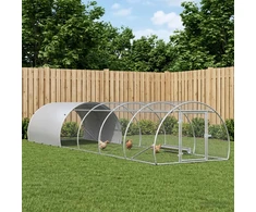 Vištų būdas Sidabrinė 600 x 150 x 100 cm Galvanizuotas plienas