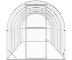 Vištų būdas Sidabrinė 600 x 200 x 200 cm Galvanizuotas plienas