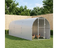Vištų būdas Sidabrinė 600 x 200 x 200 cm Galvanizuotas plienas