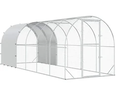 Vištų būdas Sidabrinė 600 x 200 x 200 cm Galvanizuotas plienas