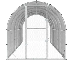 Vištų būdas Sidabrinė 600 x 200 x 200 cm Galvanizuotas plienas