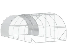 Vištų būdas Sidabrinė 600 x 300 x 200 cm Galvanizuotas plienas