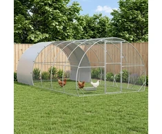 Vištų būdas Sidabrinė 600 x 300 x 200 cm Galvanizuotas plienas