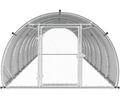 Vištų būdas Sidabrinė 800 x 150 x 100 cm Galvanizuotas plienas