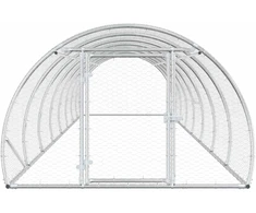 Vištų būdas Sidabrinė 800 x 150 x 100 cm Galvanizuotas plienas