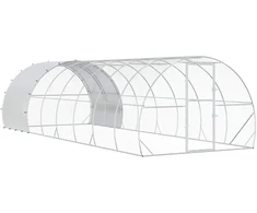 Vištų būdas Sidabrinė 800 x 300 x 200 cm Galvanizuotas plienas