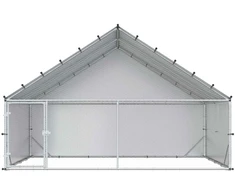Vištų coop su stogu Sidabrinė 300 x 200 x 190 cm