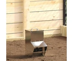 Vištų lesykla Sidabro 20 x 25 x 35 cm Cinkuota plienas