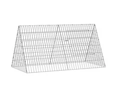 Vištų narvas Sidabro 110 x 55 x 55 cm Cinkuota plienas