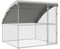 Vištų narvas Sidabro 2 x 2 x 2 m Cinkuota plienas