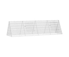 Vištų narvas Sidabro 215 x 55 x 55 cm Cinkuota plienas