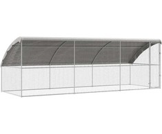 Vištų narvas 3 pcs Sidabro 600 x 200 x 200 cm Cinkuota plienas