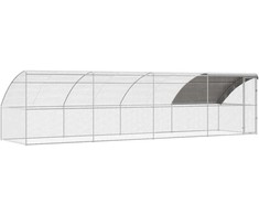Vištų narvas 4 pcs Sidabro 800 x 200 x 200 cm Plienas ir PE