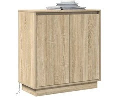 LED Bufetas Sonoma ąžuolas 71 x 34,5 x 75 cm Apdirbta mediena