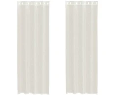 Voile užuolaidos su įvorėmis, 2vnt., kreminės, 140x300cm