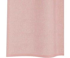Voile užuolaidos su įvorėmis, 2vnt., rožinės spalvos, 140x175cm