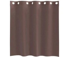 Voile užuolaidos su įvorėmis, 2vnt., rudos spalvos, 140x140cm