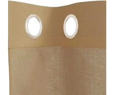 Voile užuolaidos su įvorėmis, 2vnt., smėlio spalvos