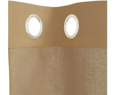 Voile užuolaidos su įvorėmis, 2vnt., smėlio spalvos