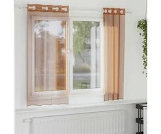 Voile užuolaidos su įvorėmis, 2vnt., terakota spalvos