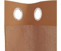 Voile užuolaidos su įvorėmis, 2vnt., terakota spalvos