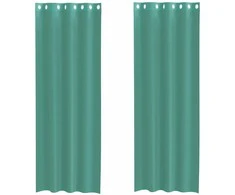 Voile užuolaidos su įvorėmis, 2vnt., turkio spalvos