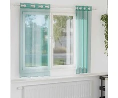 Voile užuolaidos su įvorėmis, 2vnt., turkio spalvos