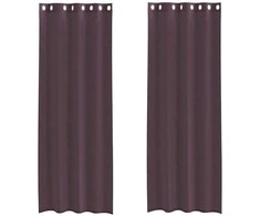 Voile užuolaidos su įvorėmis, 2vnt., violetinės sp., 140x260cm