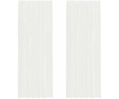 Voile užuolaidos su kilpomis, 2vnt., baltos spalvos, 140x260cm