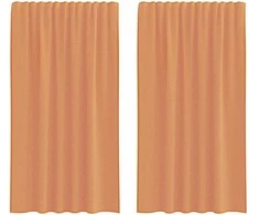 Voile užuolaidos su kilpomis, 2vnt., terakota sp., 140x175cm