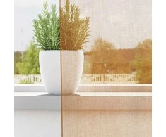 Voile užuolaidos su kilpomis, 2vnt., terakota sp., 140x175cm