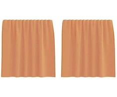 Voile užuolaidos su kilpomis, 2vnt., terakota sp., 140x140cm