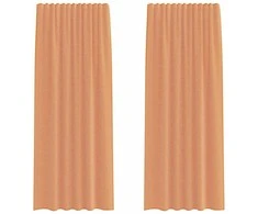 Voile užuolaidos su kilpomis, 2vnt., terakota sp., 140x225cm