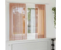 Voile užuolaidos su kilpomis, 2vnt., terakota sp., 140x175cm