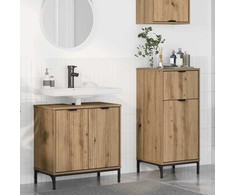 Vonios baldų rinkinys su stalčių 2 pcs Amatininkų ąžuolas