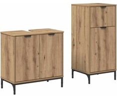 Vonios baldų rinkinys su stalčių 2 pcs Amatininkų ąžuolas