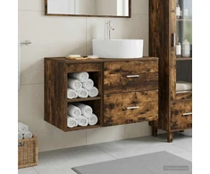 Vonios baldų rinkinys 2 vnt. Dūminio ąžuolo Apdirbta mediena