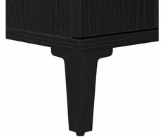 Vonios baldų rinkinys su saugykla 3 pcs Juodas ąžuolas