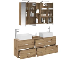 Vonios baldų rinkinys 4 pcs Artisano ąžuolo