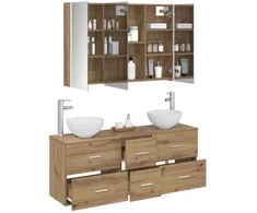 Vonios baldų rinkinys 4 pcs Artisano ąžuolo