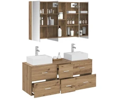 Vonios baldų rinkinys 4 pcs Artisano ąžuolo