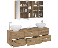 Vonios baldų rinkinys 4 pcs Artisano ąžuolo
