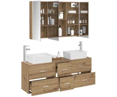 Vonios baldų rinkinys 4 pcs Artisano ąžuolo
