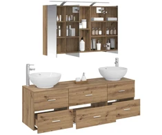 Vonios baldų rinkinys 4 pcs Artisano ąžuolo